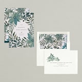 "Painted Poinsettia Sketch" - Holiday Cards in Wintermint by Alethea and Ruth - Assembled