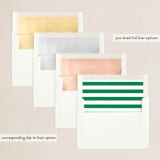 "Christmas Wish" - Holiday Cards in Wreath by Kelly Nasuta - Envelope Liners