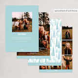 "Old Town Road" - Holiday Cards in Berry by Paper Sun Studio - Back of Card Options
