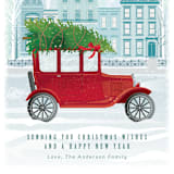"Old Town Road" - Holiday Cards in Berry by Paper Sun Studio - Detail