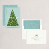 "mid century tree" - Holiday Cards in Glacier by Karidy Walker - Assembled