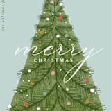 "mid century tree" - Holiday Cards in Glacier by Karidy Walker - Detail