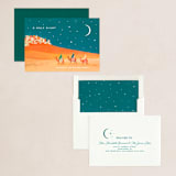 "O Holy Night" - Holiday Cards in Ocean by Laura Mitchell - Assembled