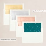 "O Holy Night" - Holiday Cards in Ocean by Laura Mitchell - Envelope Liners