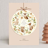 "Heaven and Nature Sing" - Holiday Cards in Cream by Vivian Yiwing - Front