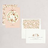 "Heaven and Nature Sing" - Holiday Cards in Cream by Vivian Yiwing - Assembled