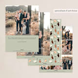 "Peace" - Holiday Cards in Olive by Jamie Alexander - Back of Card