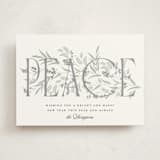"Entwined Peace" - Holiday Cards in Snow by Robert and Stella - Front