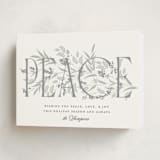"Entwined Peace" - Holiday Cards in Snow by Robert and Stella - Folded Card