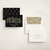 "Entwined Peace" - Holiday Cards in Coal by Robert and Stella - Assembled