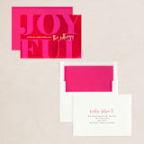 "Poster Art" - Holiday Cards in Wine by Up Up Creative - Assembled