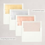 "Floral Border" - Holiday Cards in Holly Berry by Mansi Verma - Envelope Liners