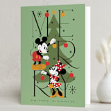 "Disney's Mickey Mouse Merry & Bright" - Holiday Cards in Elf Shoes by Ana de Sousa - Folded Card
