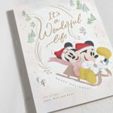 "Disney's Mickey and Minnie Sledding Fun" - Holiday Cards in Eggnog by Creo Study - Detail