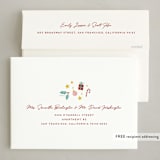 "Disney's Mickey and Minnie Trimming the Tree" - Holiday Cards in Sugar Cookie by Jamie Alexander - FREE Recipient Addressing