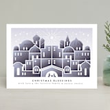 "Nativity" - Holiday Cards in Celestial by Ana de Sousa - Front