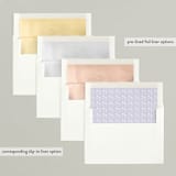 "Nativity" - Holiday Cards in Celestial by Ana de Sousa - Envelope Liners