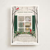 "Holiday Window" - Holiday Cards in Pine by Susan Moyal - Front