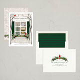"Holiday Window" - Holiday Cards in Pine by Susan Moyal - Assembled