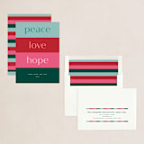 "Linear Blessings" - Holiday Cards in Gumdrop by Jessica Corliss - Assembled