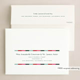 "Linear Blessings" - Holiday Cards in Gumdrop by Jessica Corliss - FREE Recipient Addressing