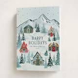 "Mountaineer" - Holiday Cards in Ice by Petra Kern - Folded Card