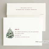"Woodcut Christmas" - Holiday Cards in Cranberry by Paula Pecevich - FREE Recipient Addressing