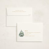 "Woodcut Christmas" - Holiday Cards in Snow by Paula Pecevich - FREE Recipient Addressing