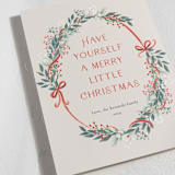 "Vintage Garland" - Holiday Cards in Cranberry by frau brandt - Detail