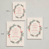 "Vintage Garland" - Holiday Cards in Cranberry by frau brandt - Formats Available