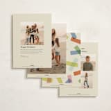 "confetti strips" - Holiday Cards in Candy by Ellen Schlegelmilch - Back of Card Options