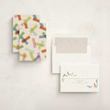 "confetti strips" - Holiday Cards in Candy by Ellen Schlegelmilch - Assembled