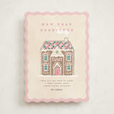 "Holiday Greetings" - Holiday Cards in Cotton Candy by Pixel and Hank - Front