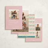 "Holiday Greetings" - Holiday Cards in Cotton Candy by Pixel and Hank - Back of Card Options