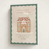 "Holiday Greetings" - Holiday Cards in Pine by Pixel and Hank - Folded Card