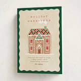 "Holiday Greetings" - Holiday Cards in Tradition by Pixel and Hank - Folded Card