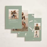 "sweet december" - Holiday Cards in Sage by Sumak Studio - Back of Card Options