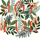 "A Joyful Holiday Season" - Holiday Cards in Snow by Yaling Hou Suzuki - Close-Up