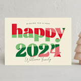 "Merry Vibes" - Holiday Cards in Spearmint by Robert and Stella - Front