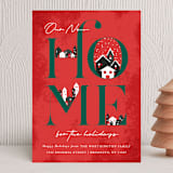 "New Home For The Holidays" - Holiday Cards in Santa Suit by fatfatin - Front