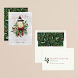 "Brightest Wishes" - Holiday Cards in Poinsettia by Ana Sharpe - Assembled