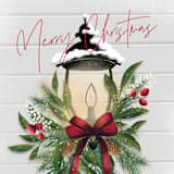 "Brightest Wishes" - Holiday Cards in Poinsettia by Ana Sharpe - Close-Up
