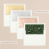 "Brightest Wishes" - Holiday Cards in Poinsettia by Ana Sharpe - Envelope Liners