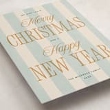 "Striped Type" - Holiday Cards in Poolside by Robert and Stella - Detail