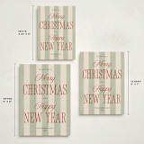 "Striped Type" - Holiday Cards in Stocking by Robert and Stella - Formats Available