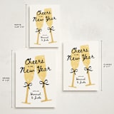 "Cheers" - Holiday Cards in Champagne by Kamala Nahas - Formats Available