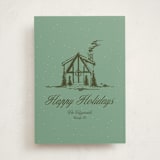 "Christmas Cabin" - Holiday Cards in Pine by Jen Ramsey - Front