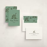 "Christmas Cabin" - Holiday Cards in Pine by Jen Ramsey - Assembled