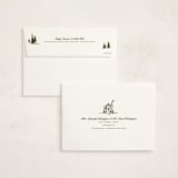 "Christmas Cabin" - Holiday Cards in Pine by Jen Ramsey - FREE Recipient Addressing