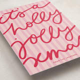 "Holly Jolly Xmas" - Holiday Cards in Candy Cane by Abbigail Lim - Detail